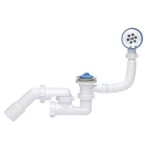 Siphon de vidange baignoire – Acier inoxydable – Finition métal, Matières, Longueur – ANIPLAST