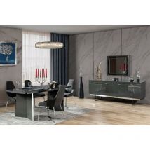 Salle à manger suisse gris