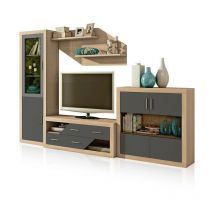 Homesouth - Salón Nuka V10 Cambria - Grafito (ancho) x 193,2cm (alto)