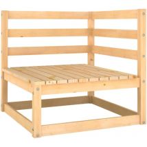 Les Tendances - inlife Salon de jardin 12 pcs avec coussins anthracite Bois de pin