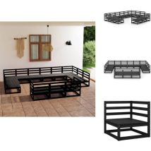 Salon de jardin 13 pcs bois de pin massif - Salon De Jardin - Mobilier De Jardin - Ensemble Salon De Jardin - Salon De Jardin En Bois - Salon De