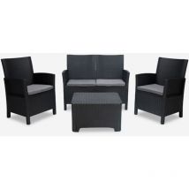 Salon de jardin 2 fauteuils canapé table basse Riccione Grand Soleil
