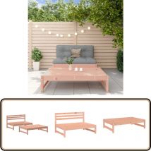 Salon de jardin 2 pcs bois massif douglas - Salon De Jardin - Mobilier De Jardin - Ensemble Salon - Meuble De Jardin - Bois Massif