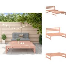 Salon de jardin 2 pcs bois massif douglas - Salon De Jardin - Mobilier De Jardin - Ensemble Salon - Meuble De Jardin - Bois Massif