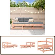 Salon de jardin 3 pcs bois massif douglas - Salon De Jardin - Meuble De Jardin - Ensemble De Salon - Ensemble De Meubles De Jardin - Bois Massif