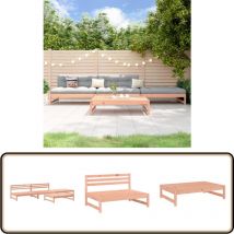 Salon de jardin 4 pcs bois massif douglas - Salon De Jardin - Mobilier De Jardin - Ensemble Salon De Jardin - Table Basse Jardin - Chaise Jardin