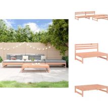 Salon de jardin 4 pcs bois massif douglas - Salon De Jardin - Mobilier De Jardin - Ensemble Salon De Jardin - Table Basse Jardin - Chaise Jardin