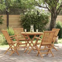 Salon de jardin 5 pcs Bois de teck massif