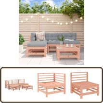 Salon de jardin 5 pcs bois massif douglas - Salon De Jardin - Mobilier De Jardin - Ensemble Salon De Jardin - Meubles Extérieur - Bois Massif