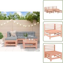 Salon de jardin 5 pcs bois massif douglas - Salon De Jardin - Mobilier De Jardin - Ensemble Salon De Jardin - Meubles Extérieur - Bois Massif