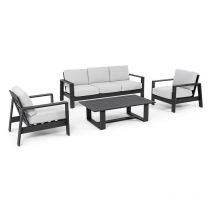 Salon de jardin bas Bizzotto Baltic 5 places
