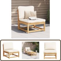 Salon de jardin avec coussins bois massif d'acacia - Canapé De Jardin - Mobilier De Jardin - Salon De Jardin - Acacia - Design Modulaire