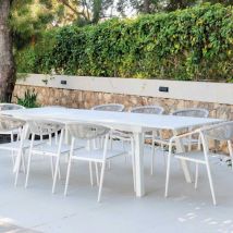 Salon de jardin en aluminium 8 personnes Madagascar - Mesa