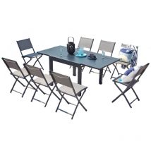 Cualica, salon alu 8p gris foncé
