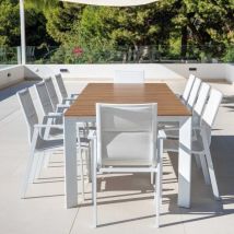 Salon de jardin en aluminium Boston - Madrid 10 personnes