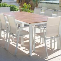 Salon de jardin en aluminium Boston - Madrid 8 personnes