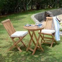 Teck'attitude - Salon de jardin en teck massif Lisbonne, 2 places