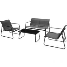 Sunnydays - Salon de jardin Lounge - 4 places