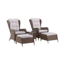 Salon de Jardin Lounge 'Washington' 103cm Naturel
