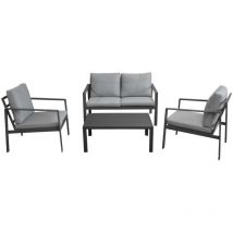 Salon détente jardin en aluminium Marlo