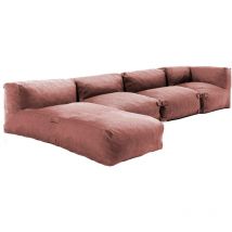 Salon de jardin modulable 4 places terracotta - Mixi