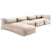 Salon de jardin modulable 4 places beige - Mixi