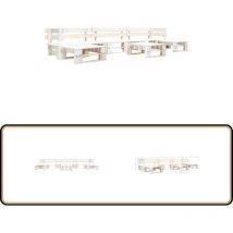 Salon de jardin palette 6 pcs Bois Blanc - Salon De Jardin - Meuble De Jardin - Ensemble Canapé Palette - Mobilier De Jardin - Salon En Bois