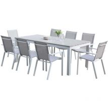 Salon de jardin en aluminium Tampa