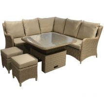 Salon De Jardin Toulon - Alu/Resine - Brun/Taupe - Proloisirs