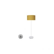 Fabrilamp - Salon Moda Pied 1xe27 Blanc/jaune 163x40x40cm