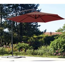 Ozalide - Parasol Déporté Ø3m - Bordeaux - Superking