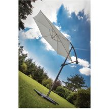 Ozalide - Parasol Déporté Ø3m - Gris Perle - Superking