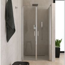 Salontür für Nische 90 cm transparentes Glas Ercos Gold BBPLATPS90 90 cm (86-90)