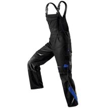 Kubler – Salopette de travail Pulsschlag noir/bleu – Taille 60 – 65% polyester, 35% coton – Poches genouillère en CORDURA