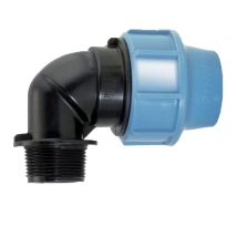 Gomito A 90° Con Derivazione Maschio In Polipropilene Per Irrigazione E Giardinaggio Pn 16 Bar -ø 25 X 3/4"