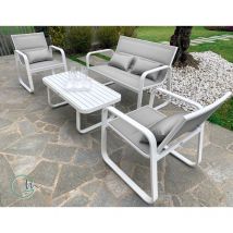 Giardini Di Maggio - Salotto da esterno antemide by in alluminio e textilene con cuscini