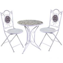 Salotto da Giardino in Metallo Bianco mod. Frigole