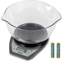 Bilancia da Cucina Digitale con Ciotola da 2 l e Beccuccio Doppio, Display lcd, Funzione Aggiungi e Pesa, Funzione Aquatronic, Bilancia con Capacità