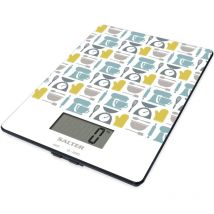 1102 gnbldr Gadget Print bilancia da cucina digitale di precisione, pesa cucina, misurazione di liquidi e fluidi, funzione di aggiunta e pesatura,