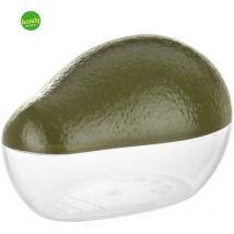 Avocado-Contenitore Salva freschezza Dimensioni 13 cm, San, Trasparente e Verde - Snips