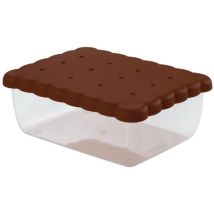 Snips Contenitore Porta Biscotti Coperchio Salva Freshezza Colore Marrone 2,70 Lt 24,5x18,5x9,5 Made In Italy 0% Bpa E Phthalate Free