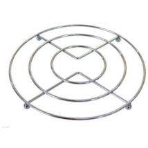 HAPPYFRIENDS salvamantel metal 20 cm , Salvamantel metal 20cm. -Marca: Happyfriends. -Salvamanteles metálico redondo con acabado cromado. -Diseño