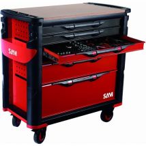Sam Outillage - Carro extra grande 6 cajones 202 herramientas módulos mantenimiento abs - cpp-xl