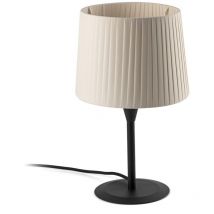 Faro Barcelona - samba Lámpara mini sobremesa negra/encintada beige 64317-35