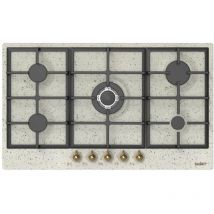 Iperbriko - Samet cuisinière à 5 feux de 90 cm avoine Aiace L86xP51