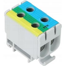 Sammelschienenverbinder Blau Gelb Grün 2 X 6-50mm² 160a Tracon Fleal-50/2kzs