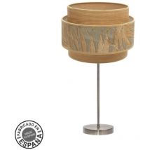 Samoa Grande Lampe de Table 1xe27 Cuir/camel 65x30x30cm