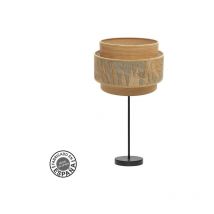 Samoa - fabrilamp Lampe de Tischlampe Large 1xe27 Schwarz/Kamel 30d