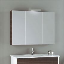 Allstone - Spiegelschrank für Möbel 9 verfügbare Farben und 4 Größen Tea Esche 120 cm