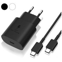 Samsung Chargeur Rapide 25W,Port USB Type C Cable Chargeur Samsung Ultra Rapide Chargeur Compatible avec Samsung Galaxy S22 Plus/S22 ULTRA/S21 FE